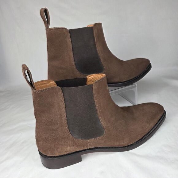 Santana by Carlos Santana Men’s Chestnut Suede Chelsea Boots Size 11.5 - Picture 2 of 10